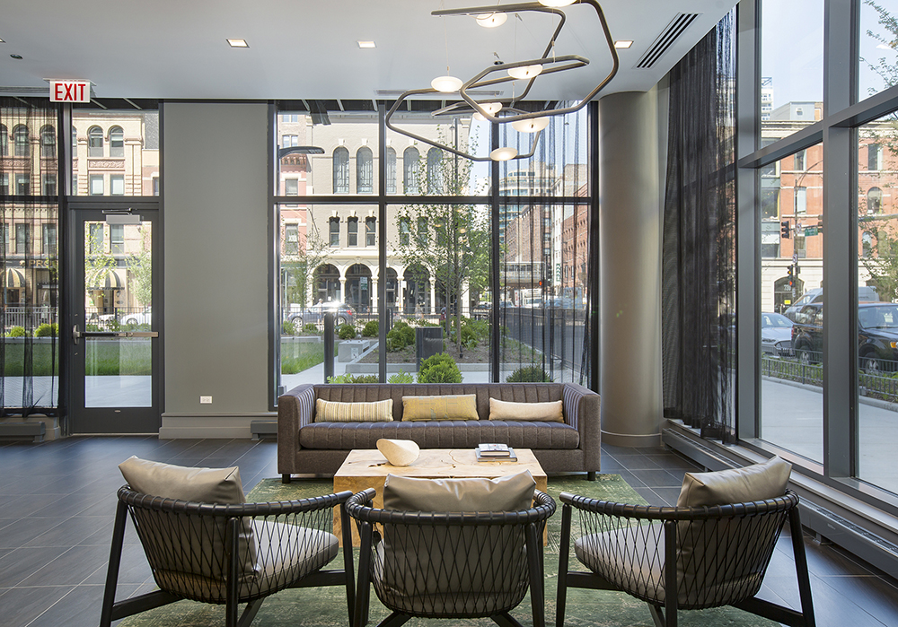 Near Northside Chicago Apartments Exhibit on Superior